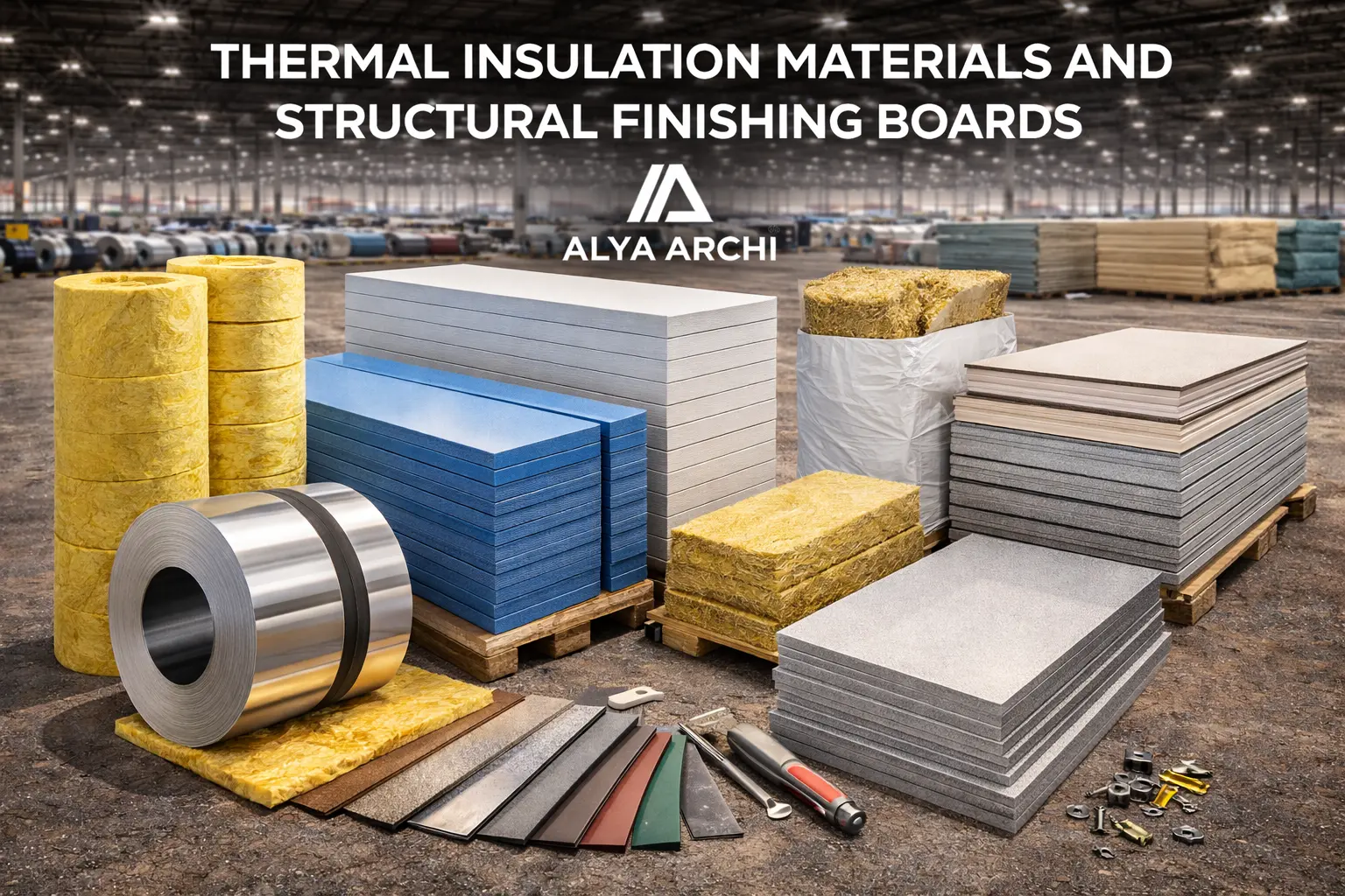 TERMAL INSULATION MATERIALS AND STRUCTURAL FINISHING BOARDS